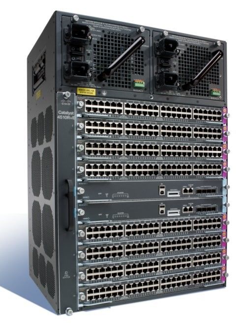 10 Slot Brand New Cisco Fiber Managed Switch Catalyst 4500 E Series WS-C4510R+E